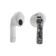 Wireless headphones YX11, TWS, inserts, BT 5.3. 28/200 mAh, noise -hand, transparent, white