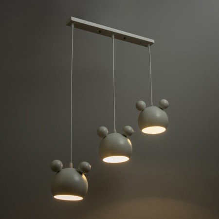 Bayerlux lamp "Barney" 3he27 40W white 21x51x21-120cm-2