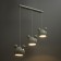 Bayerlux lamp "Barney" 3he27 40W white 21x51x21-120cm