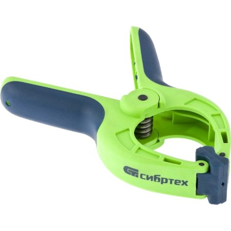 The clamp tick-shaped "Sibrtekh" 20786, 70 mm, 2 comp. Handles, reinforced spring-1