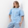 Women's T-shirt Minaku Oversize Fit: Blue color, river 48