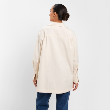 Women's shirt Minaku: Casual Collection Milk color, river 48-2