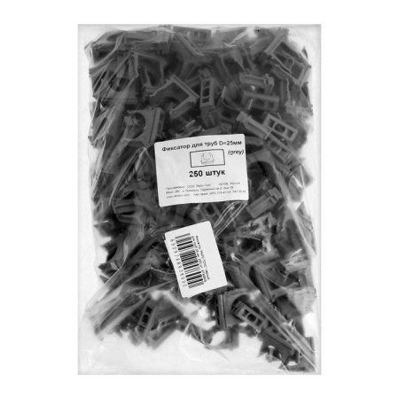 Climber "Rice tox" gray for pipes 25 mm, 250 pcs.-4