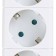 Duwi network filter, 5 outlets, 5 m, 10 A, PVS 3x0.75 mm2, with salary, 2 usb, with curtains, white