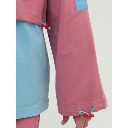 Sweatshirt for girls, height 116 cm, pink color-4