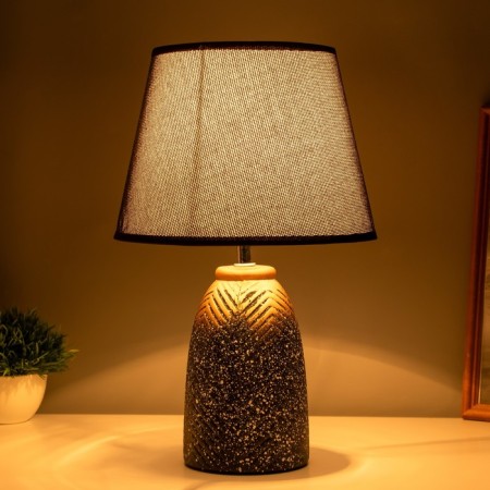 Table lamp "Kiu" 1x40W E14 black/gold 22x22x34cm-1