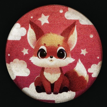 The reflective icon "Cute Fox", d = 56 mm-3