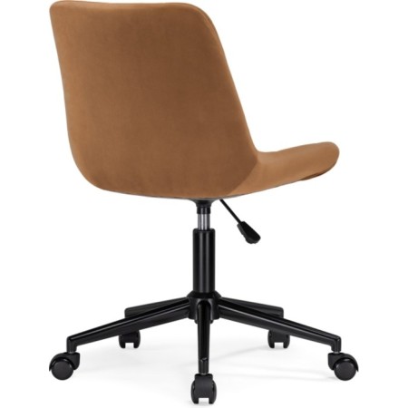 Computer chair Chester Metal/velor, black/brick 49x60x84 cm-4