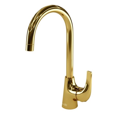 Kitchen mixer Wasserkraft Sauer 7107, single -leaf, pour length 173 mm, gold-4