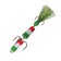 Bait jig flag No. 11, 9 cm, green-white-red
