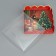 Box for confectionery with PVC “Happy New Year”, fireplace, 13 x 13 x 3 cm, new year