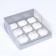Confectionery folding box for 9 cupcakes 23.5 x 23.5 x 10, silver