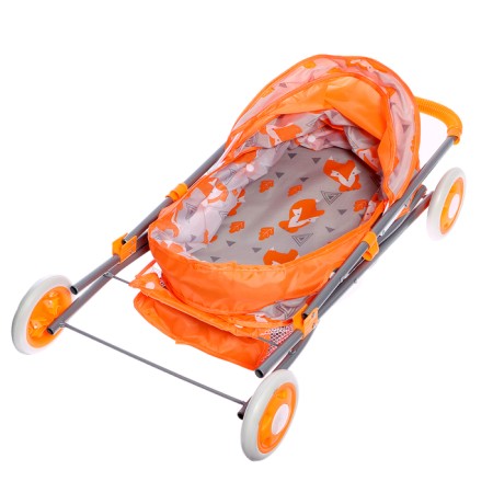 Stroller for dolls Universal "chanterelles", metal frame-7