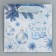 Laminated square "Snowflakes", 14 x 14 x 9 cm, New Year