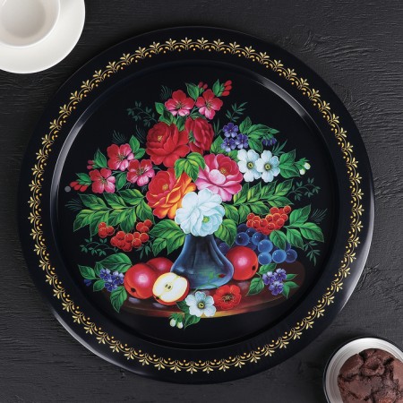 Mix tray, d = 38 cm, color and pattern mix-4