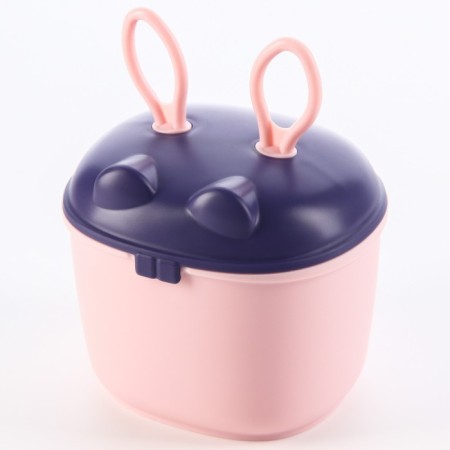 Container for storage of baby food, 230 ml., Pink color