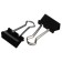A set of paper clamps 25 mm, 48 pieces, in a plastic tube, black