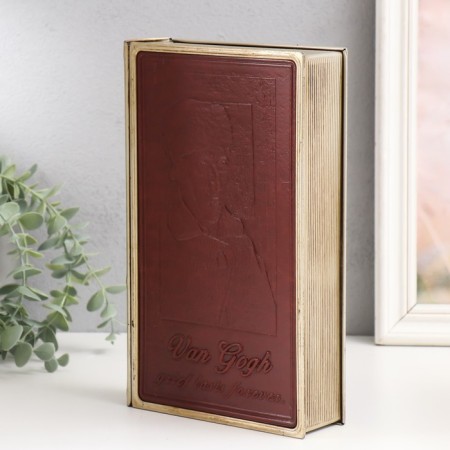 Broke-book metal, leatherette "van gog. Woe lasts forever" 26x16x5 cm-1