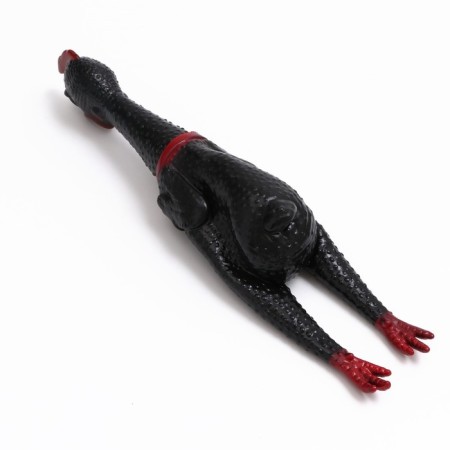 Brying toy "thoughtful chicken XL" for dogs, 41 cm, black-2