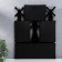 Photo frame plastic in 5 photos 10x15 cm "Mill" black 45x34 cm