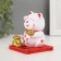 Plastic Plastic "White Mani-Neko with an ingot of Yamba" 8x8x8.5 cm