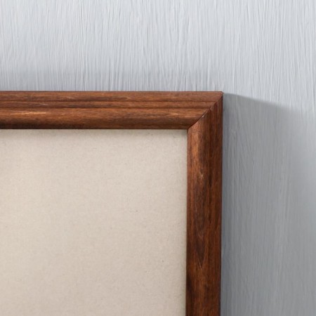 Photo frame wood 30x30 cm walnut (plastic screen)-1