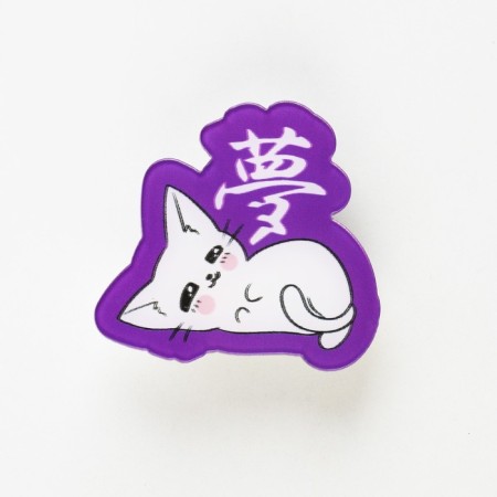 Hair clips "Kotik", anime, 3.7 x 3.5 x 1 cm-1