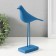 Polystone souvenir "Bird - long paws" bright blue 22x15 cm