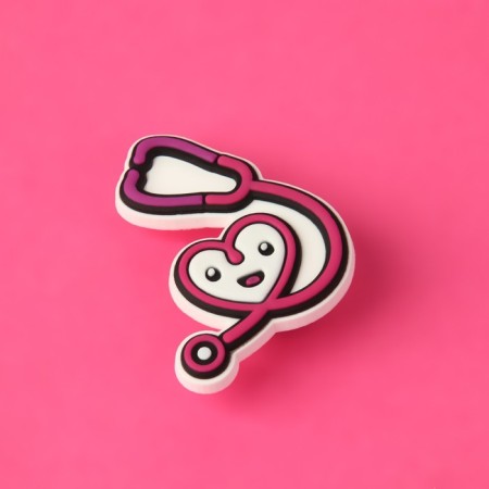 Shoe accessories "Stethoscope", 3 pcs, white/pink color-3