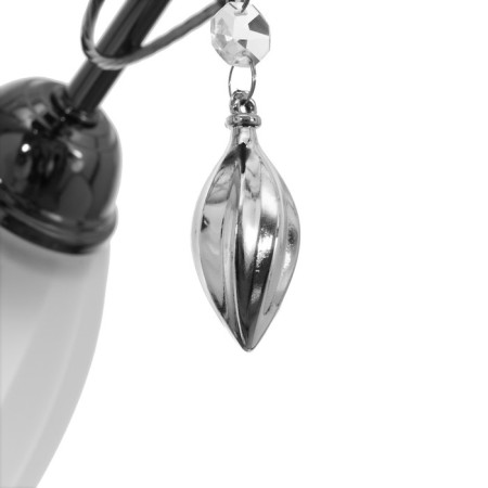 Chandelier 53512/3an wt, 3x40W E27, black chrome color-4