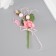 Decorative bouquet "rose" with brilliance, 5x9 cm, pink