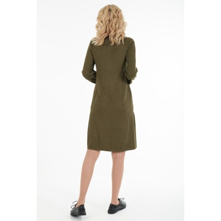 Women's dress, size 42, khaki color-3