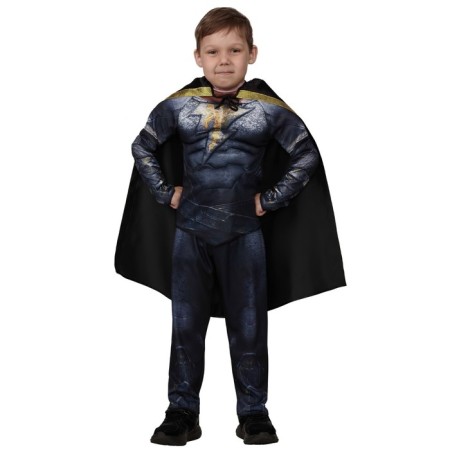 Carnival costume "Black Adam", with muscles, p. 34, height 134 cm