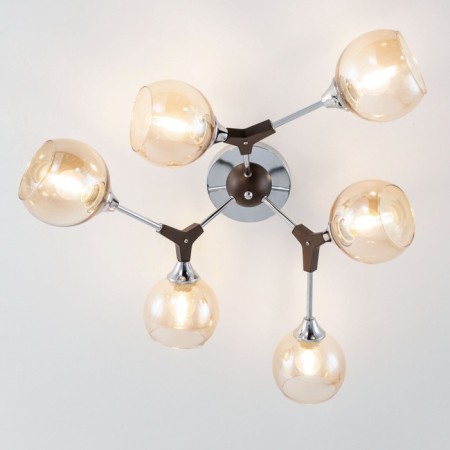 Ceiling chandelier "Til" E27 6x60 watts-3