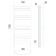 Terminus heated towel rail "Classic" P15, 500x1300 mm, chrome