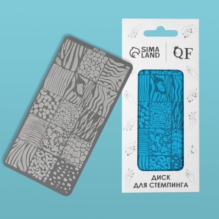 Stamping disk Metal, "Animals", 12 × 6 cm-2