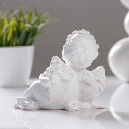 Figure "Angel with a sedentary heart" 12x11cm-5