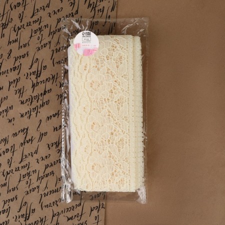 Capricon lace, 60 mm × 10 ± 1 m, milk color-4