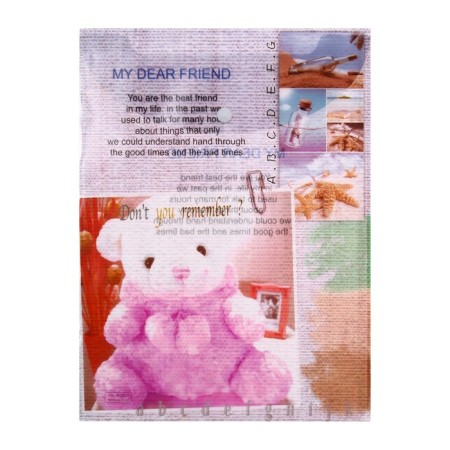 Folder-convert button, A4, 180 microns, "bears", vertical, mix-10