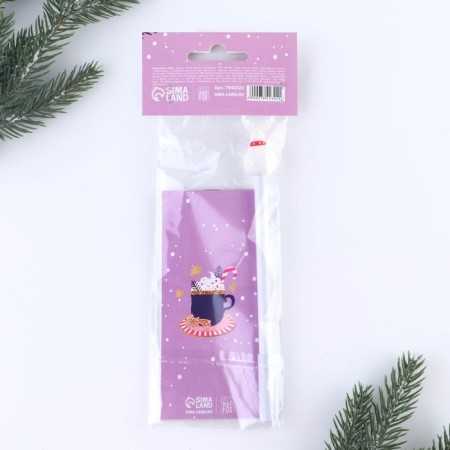 Gift New Year's set: notebook and curly handle of "warm moments"-8
