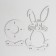 Easter stand "Hare" 9.3x6.5x17 cm (set 3 parts) White