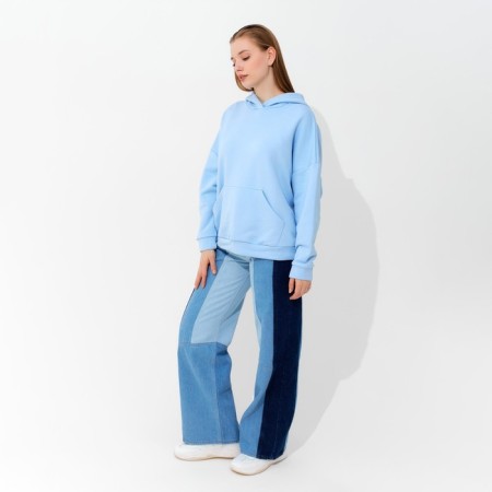 Hudy female minku: casual collection color Blue size 50-52-5