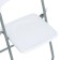 Folding chair on a metal frame, white