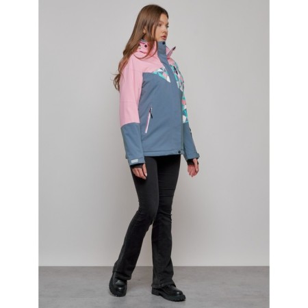 Ski jacket female, size 46, pink color-10