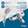 Santek Nyra bath mixer, short surplus, with accessories, chrome