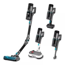 Vacuum cleaner KitFort KT-5158, vertical, wireless, 350 W, dry/wet cleaning, 0.6 liters