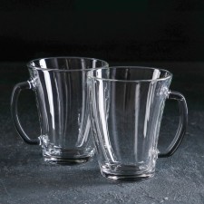A set of glass mugs “TIME TIME. Tea 