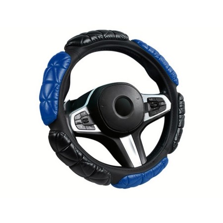 Carfashion Balloon steering wheel, size m, black/blue.