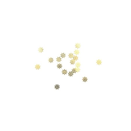 Design TNL "SHAL", golden metal, 20 pcs