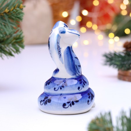 Souvenir "Snake of Athena", Gzhel-3